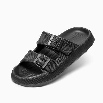 Cloud Slides - Men's Cushioned EVA Sandals with Adjustable Buckles